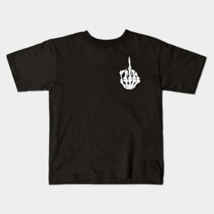 Skeleton Middle Finger Kids T-Shirt